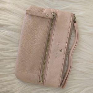 Kate Spade light pink wristlet